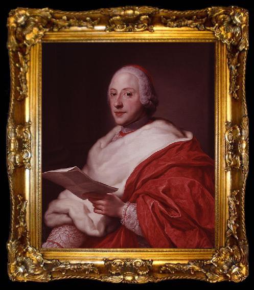 framed  Anton Raphael Mengs Unknown Cardinal, ta009-2